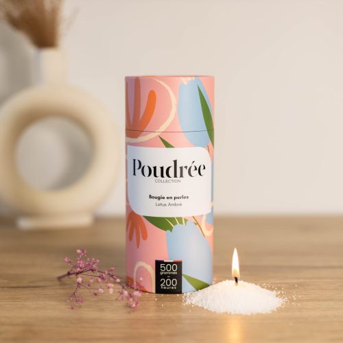 Bougie en perles de cire parfumées- Poudrée Paris